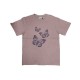 Custom factory wholesale Set auger butterfly print women graphic tees t-shirts