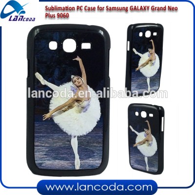 Lancoda 2015 2d sublimation phone case for Samsung GALAXY Grand Neo Plus 9060 sublimation PC Case phone cover