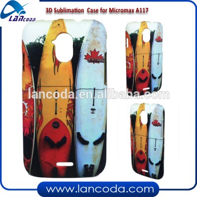 Lancoda 3D sublimation blank phone case for Micromax A117,heat transfer printing cell phone covers cooling tools moulds