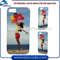 Transfer Printing 3D sublimation cover for iphone5 big hole,3d sublimation machine vacuum transfer tools phone cases